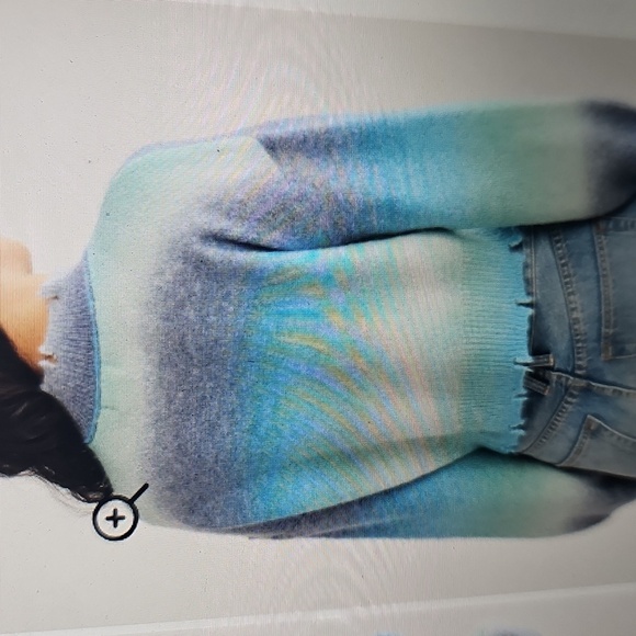 NWT NYC Knits by the Sweater Dept Space Dye Pullover distressed mock neck XL - Picture 2 of 11